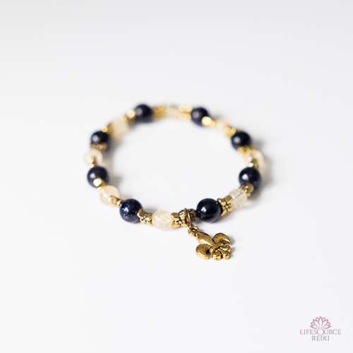 gold with beads